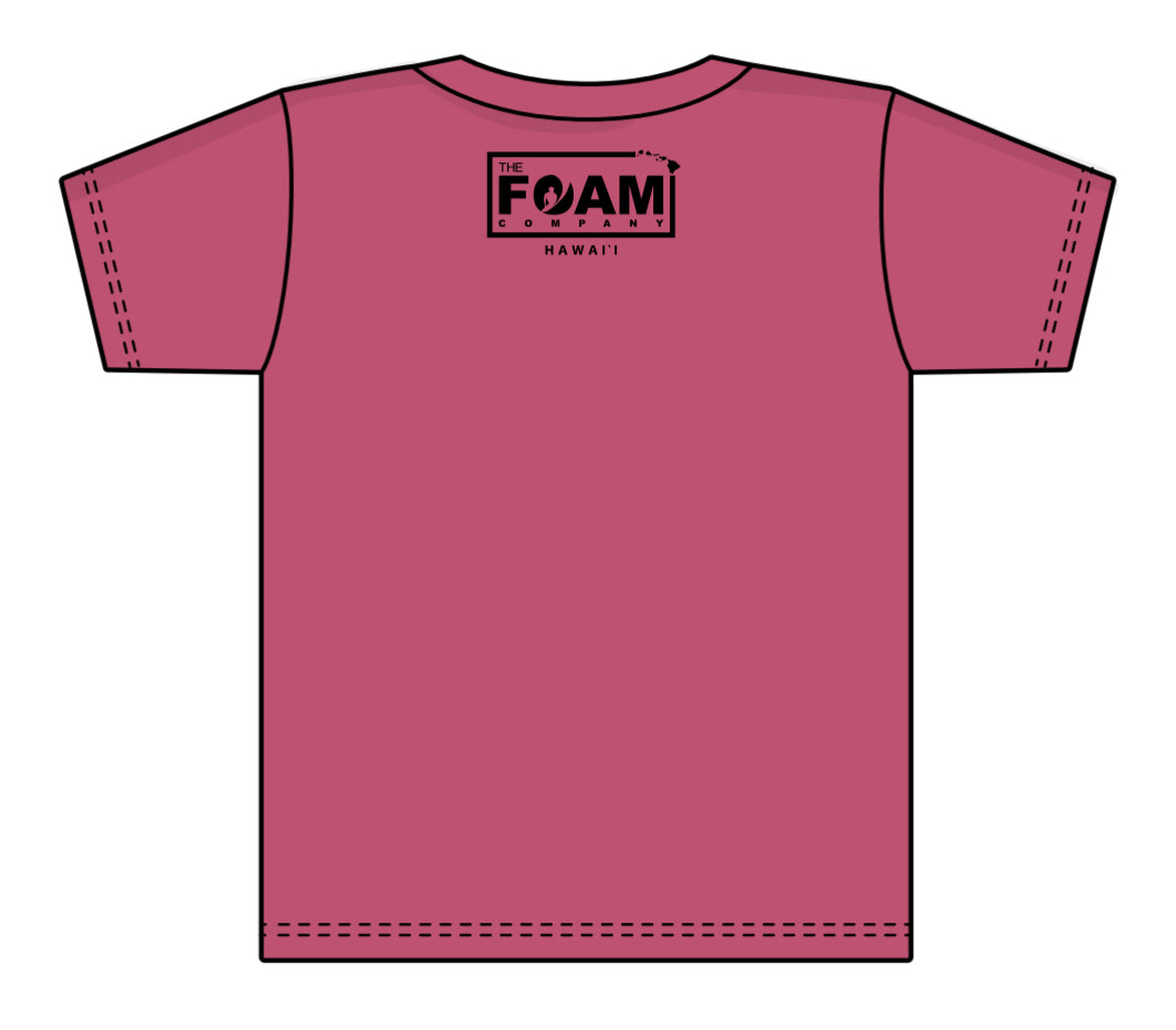 Foam Co: GROM YOUTH T-Shirt Berry w/ Black