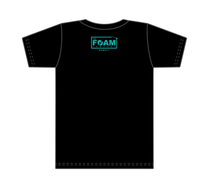 Foam Co: Circle Logo T-Shirt: Black w/ Retro Fade