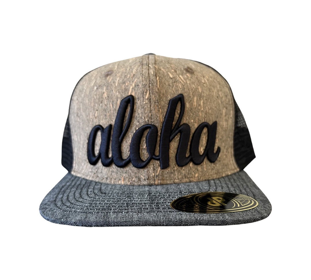 Foam Co Aloha Swoosh Cork/Black SnapBack Hat