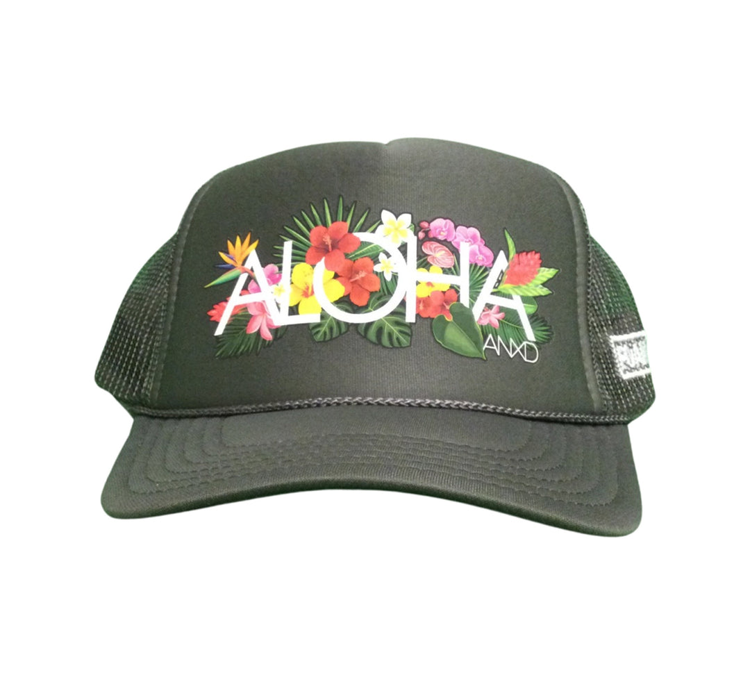 Foam Co Aloha Flowers Trucker Hat