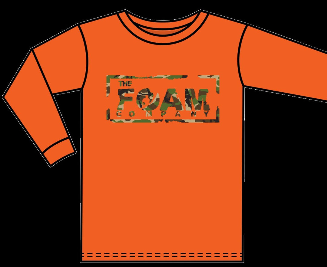 Foam Co: Chop Box Longsleeve Shirt (Safety Orange w/ Camo)