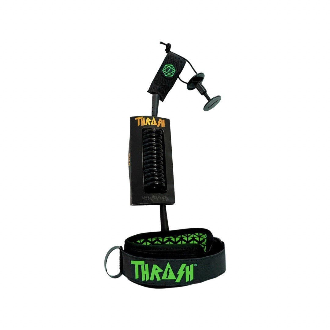 Thrash BICEP LEASH X6+ Ultralight 8mm Black Logo Green