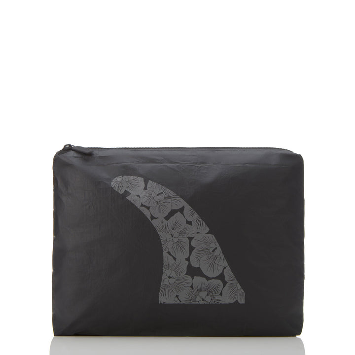 Fin Mid Pouch in Charcoal on Black