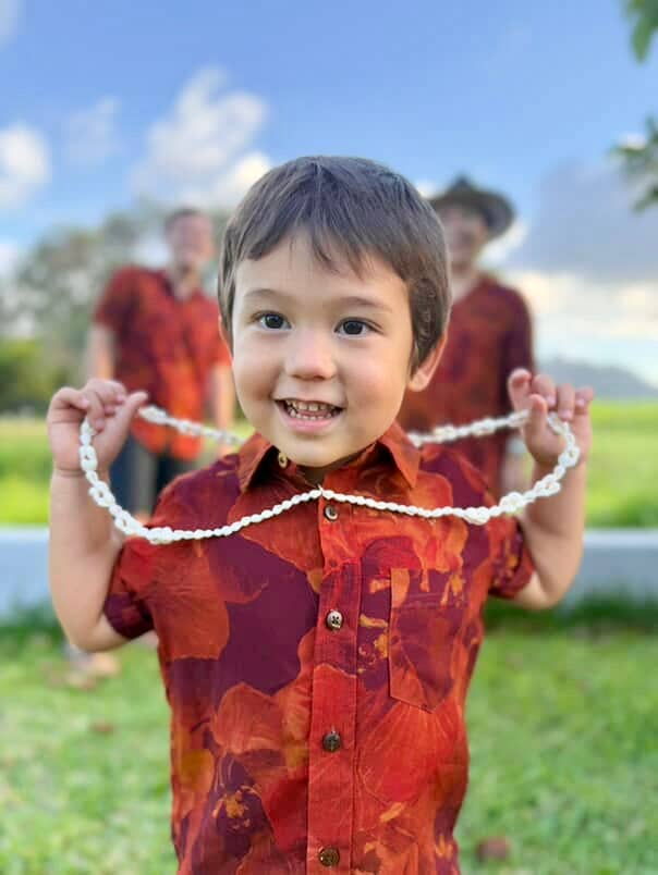 Keiki Boys Aloha Tee in Autumn Hau