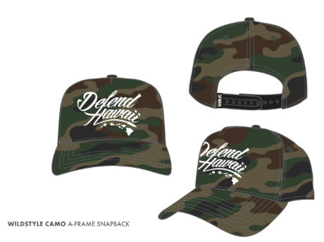 BTS 24 WILDSTYLE LOGO Camo A-Frame Snapback (Green Camo w/ White)