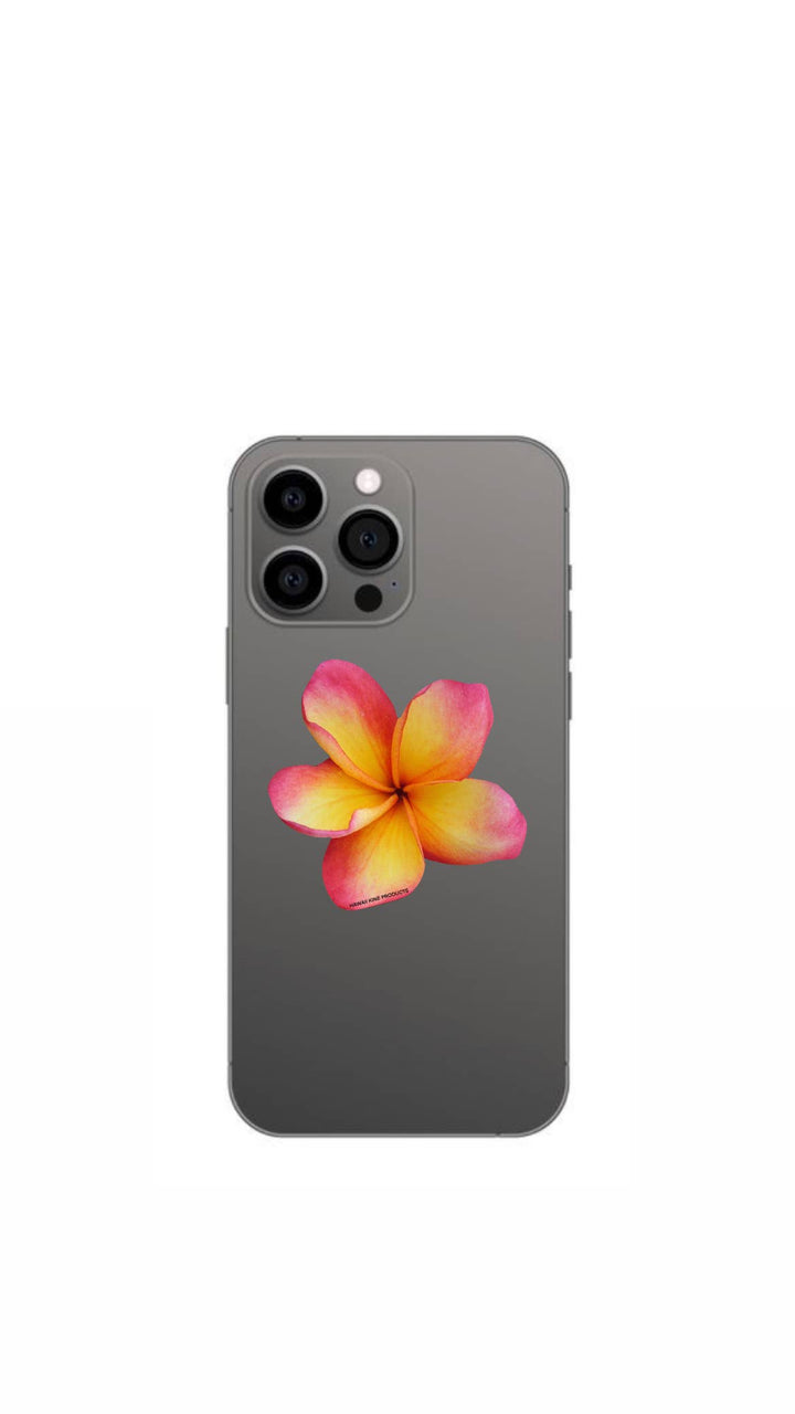 PLUMERIA FLOWER PHONE GRIP: Pink