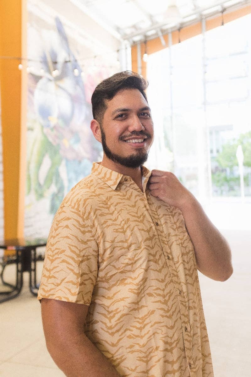 Mens Aloha Tee in Iwa Cotton/Linen