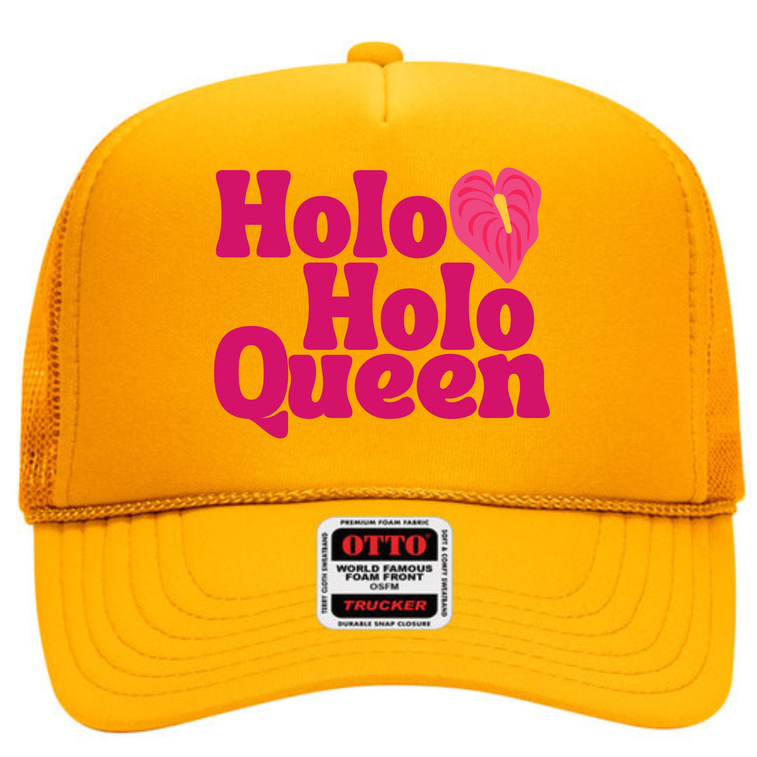Holoholo Queen Adult Trucker Hat- Anthurium
