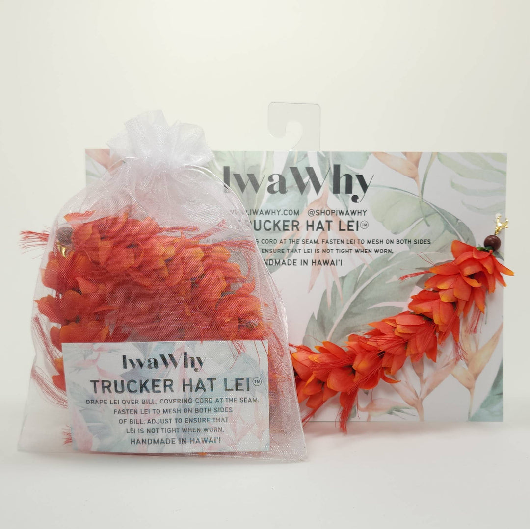 Trucker Hat Lei™ - Silk Flower Lei for hats