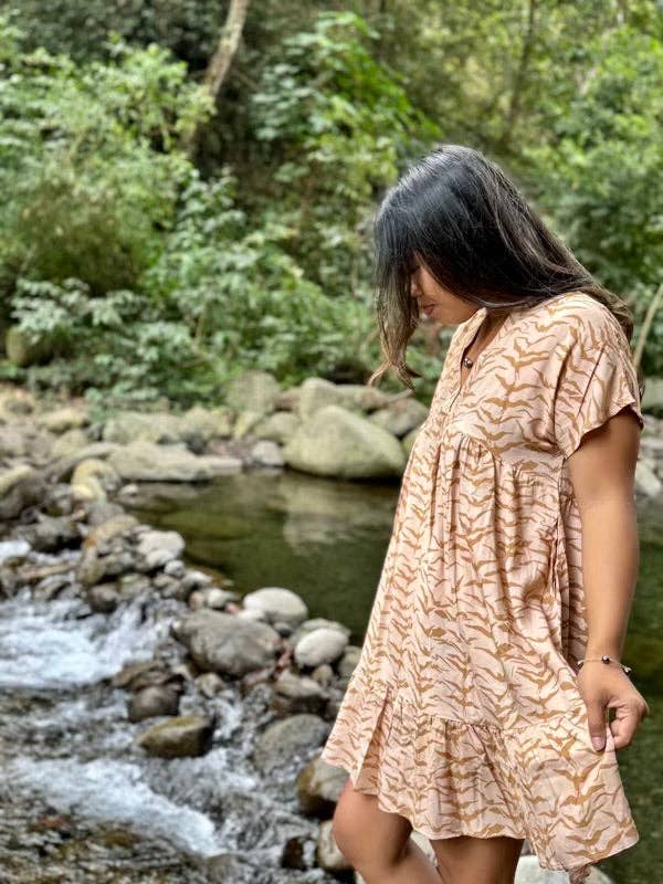 Women's Babydoll Dress in Wild Iwa