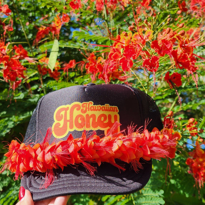 Hawaiian Honey Trucker Hat, Adult and Youth beach hat