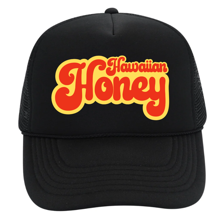Hawaiian Honey Trucker Hat, Adult and Youth beach hat