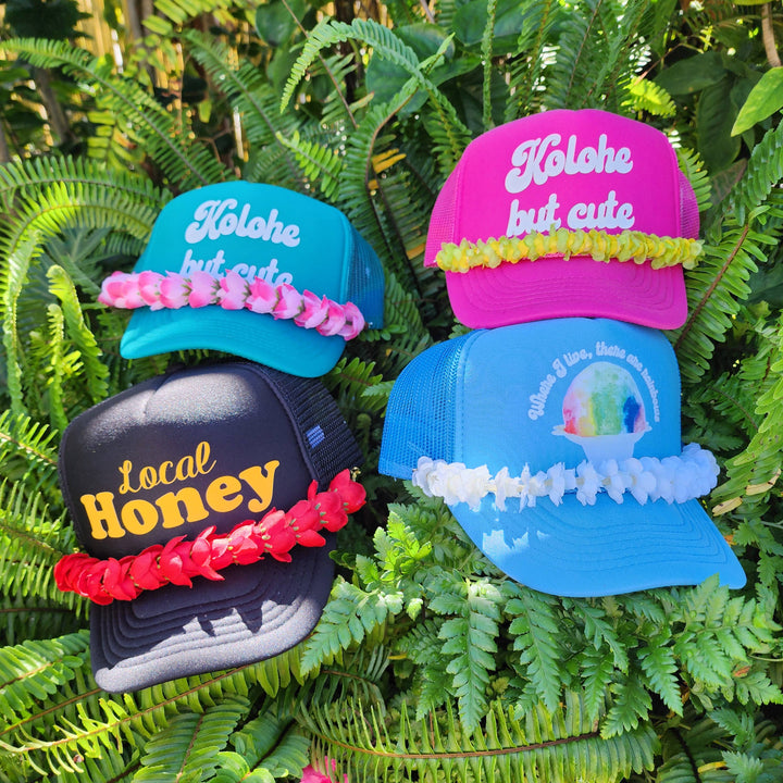 Trucker Hat Lei™ - Silk Flower Lei for hats