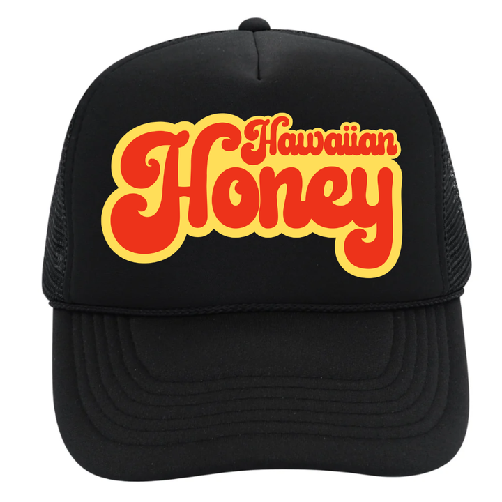 Hawaiian Honey Trucker Hat, Adult and Youth beach hat