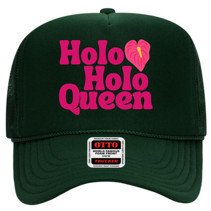 Holoholo Queen Adult Trucker Hat- Anthurium
