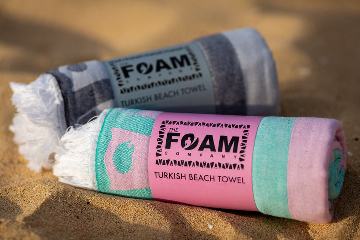 The Foam Co FINS Turkish Beach Towel