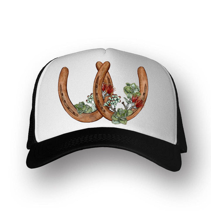 Double Horseshoes- Ohia Lehua | Trucker Hat