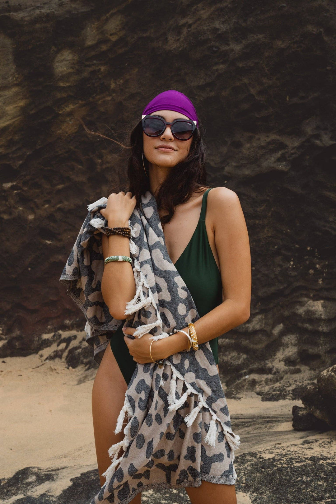 Leopard Queen Blanket for 2 Beach Throw