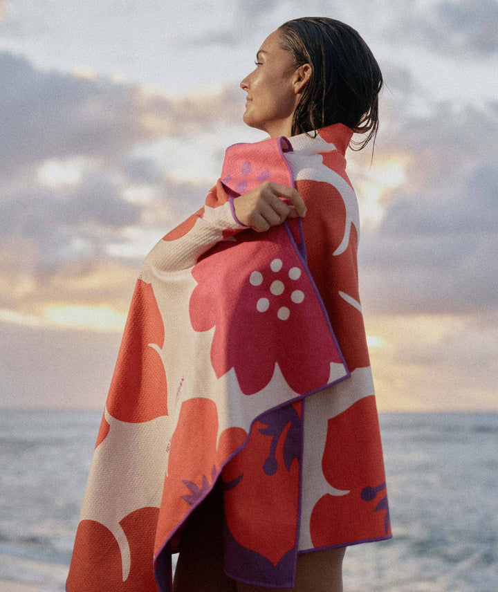 Beach Towel - Aloalo with Hawaiian Airlines