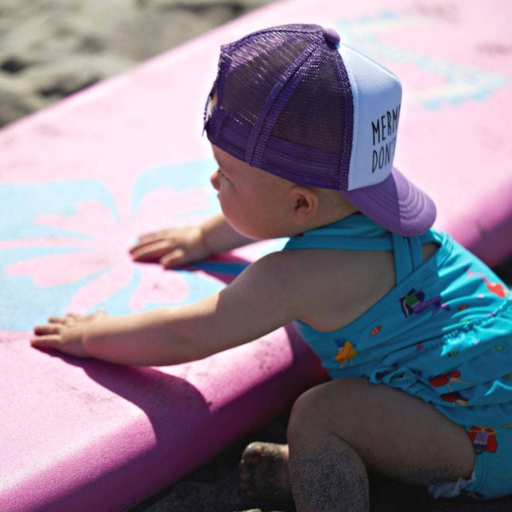 Mermaid Hair Kids Trucker Hat