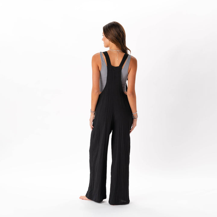 Lotus and Luna - Black Nomad Jumpsuit: L