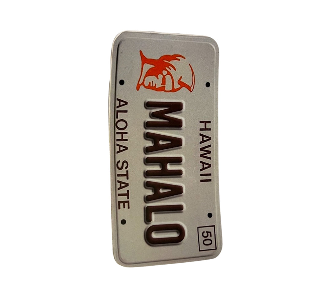 Anxd Mahalo Hawaii License Plate Sticker