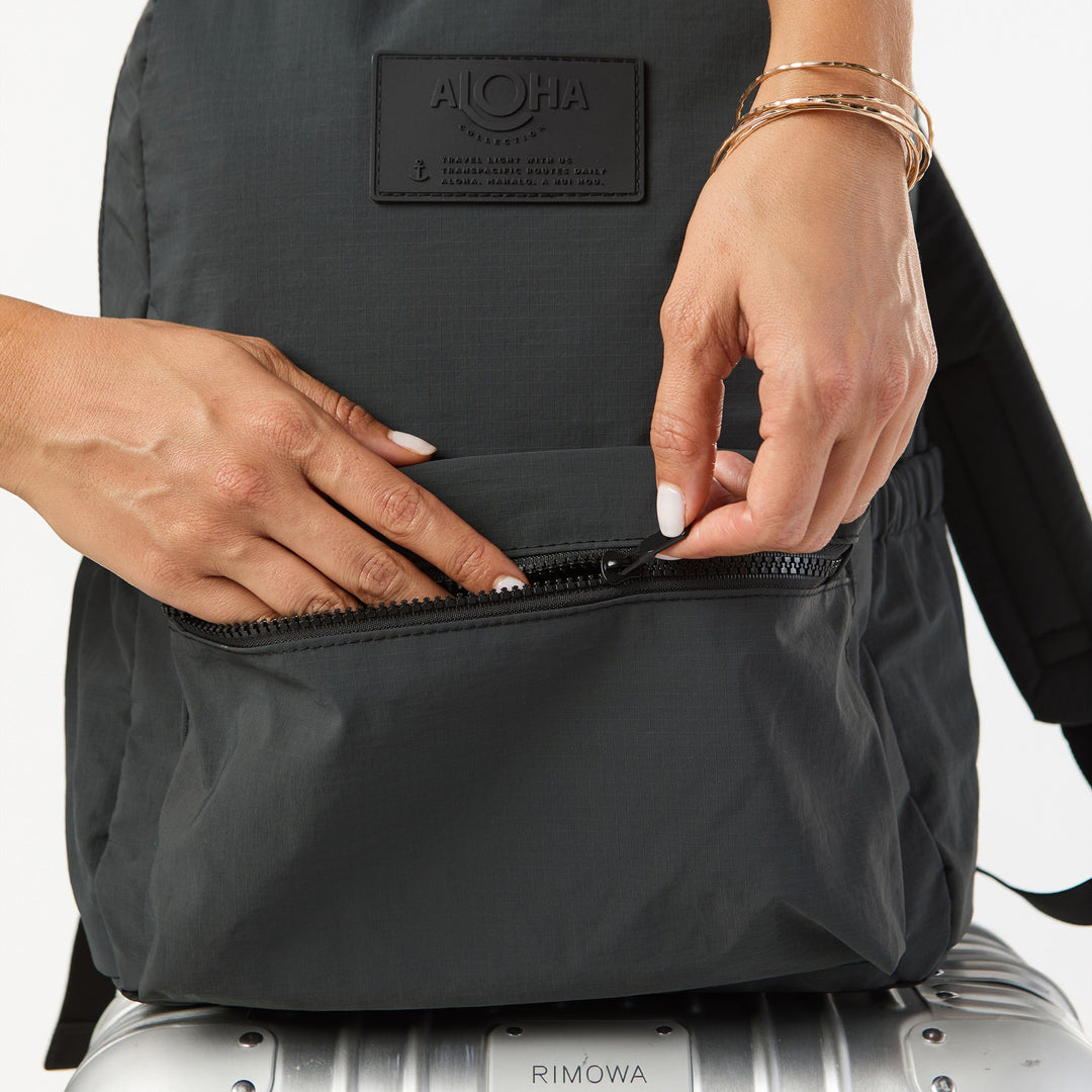 Holomua Keep It Light Backpack in Sand on Black