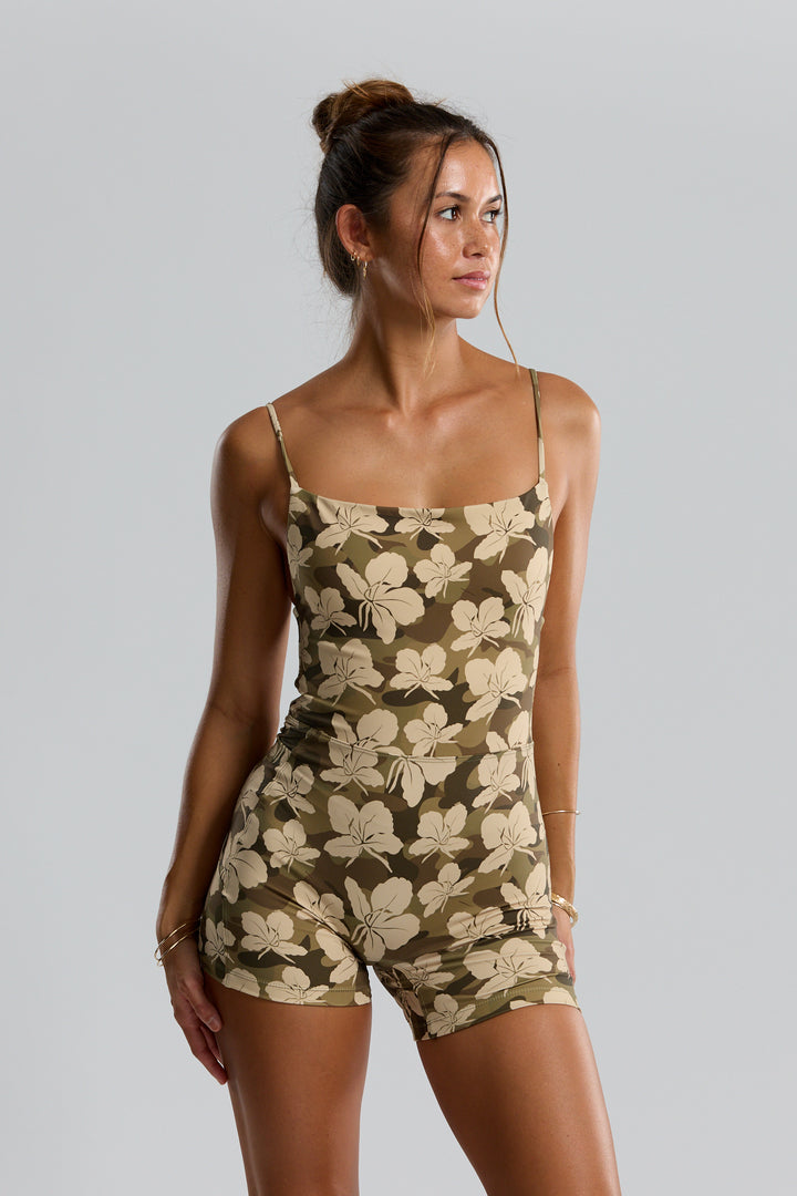 Brynn Romper- Camo Ginger