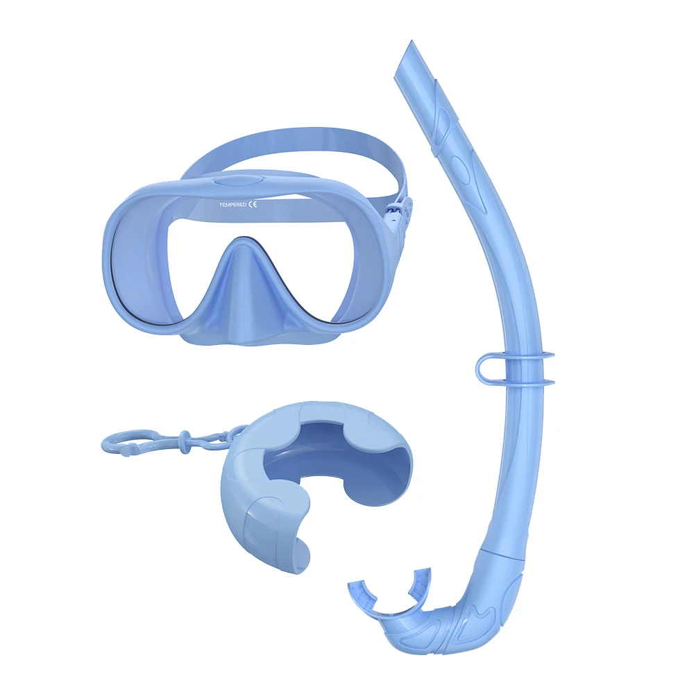 FOAM CO:Silicone Snorkel Set-CASE INCLUDED!