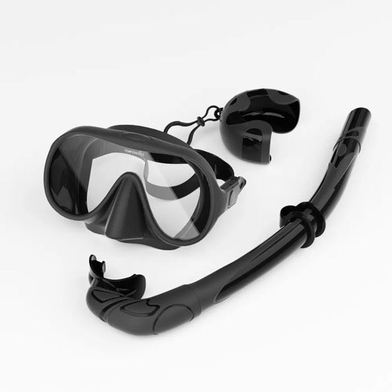 FOAM CO:Silicone Snorkel Set-CASE INCLUDED!