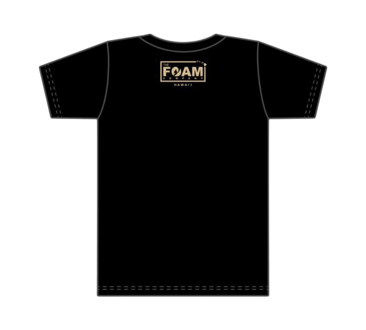 Foam Co: "Mahalo Ke Akua" Black Shirt/ Tan Ink