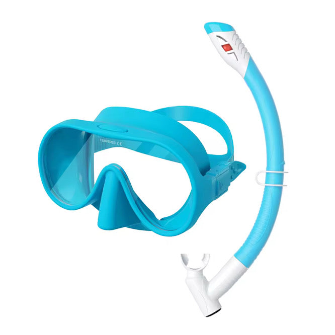 KEIKI Silicone Diving Mask/Snorkel: 3 Piece Set