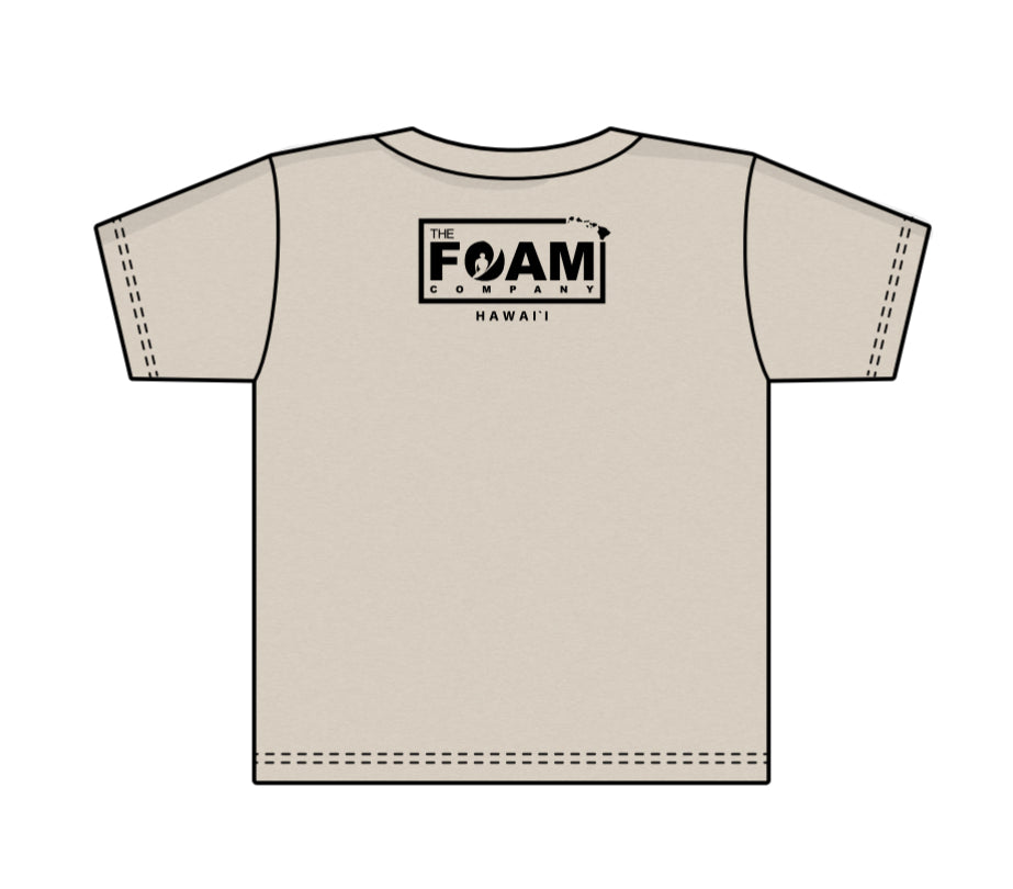 Foam Co: Barrels & Barrels Toddler Shirt: Natural Heather w/ Black