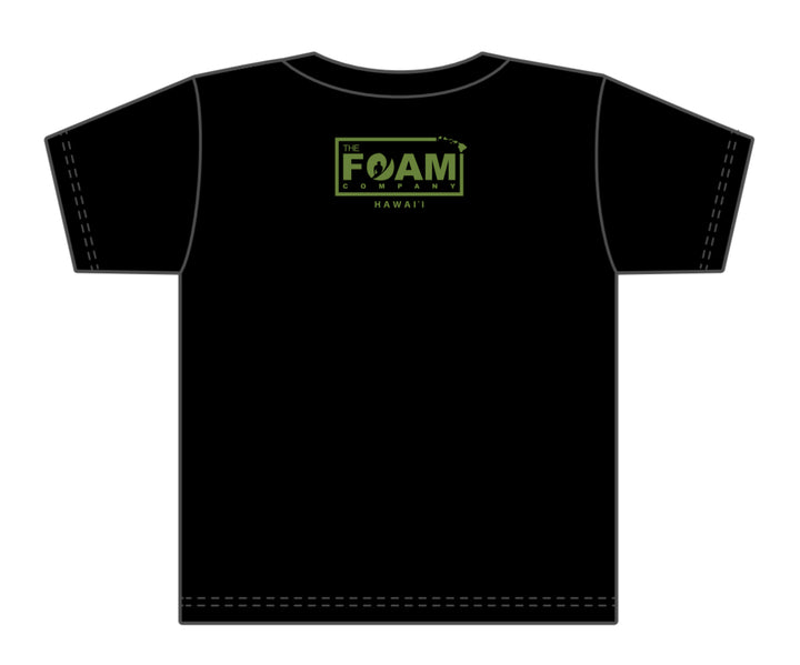 Foam Co: Barrels & Barrels Youth T-Shirt Black w/ Military Green