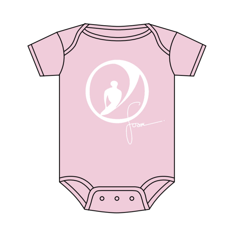 Foam Co: ONESIE Circle Logo Pink with White