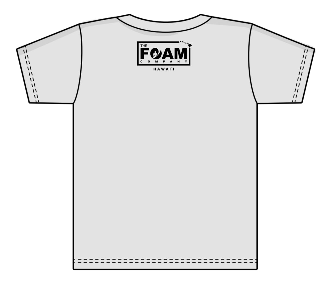 Foam Co: GROM YOUTH T-Shirt Silver w/ Black