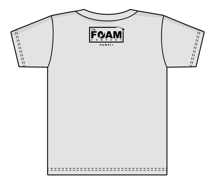 Foam Co: GROM YOUTH T-Shirt Silver w/ Black