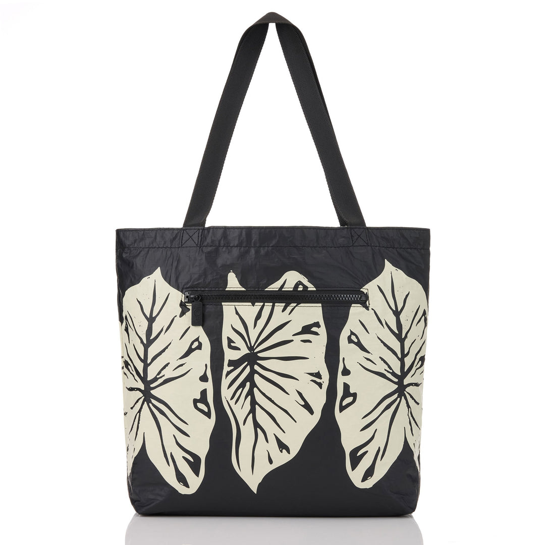 Kalo Reversible Tote in Black on Sandstone