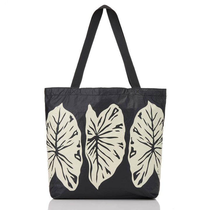 Kalo Reversible Tote in Black on Sandstone