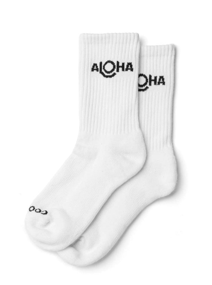 ALOHA Crew Sock - Sandstone