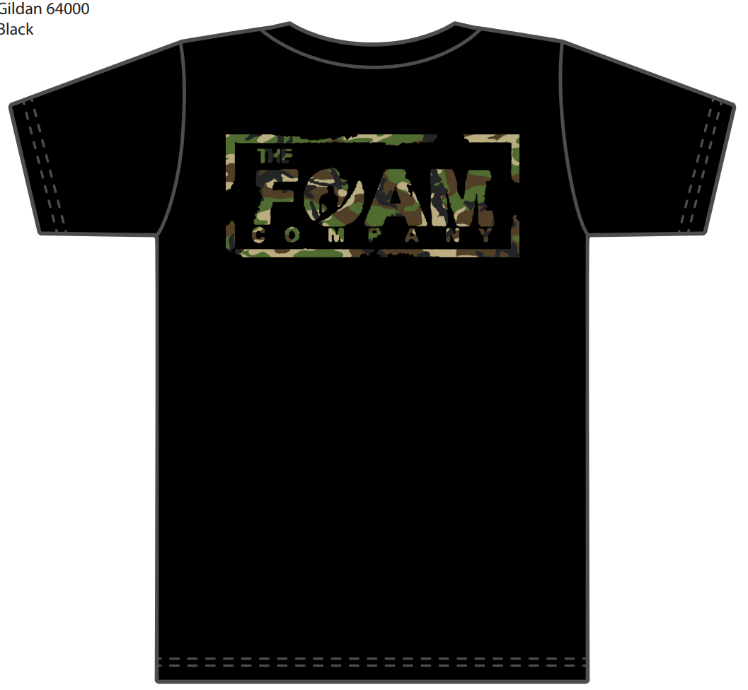 Foam Co: Chop Box T-shirt (Black w/ Camo)