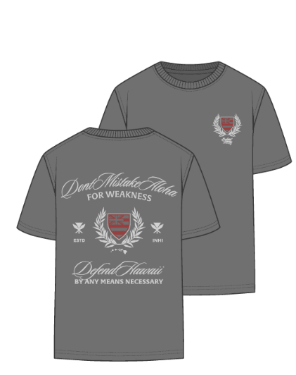 Defend Hawaii - Field Logo Charcoal