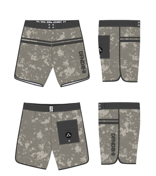 Defend Hawaii - Active Monk Boardshorts