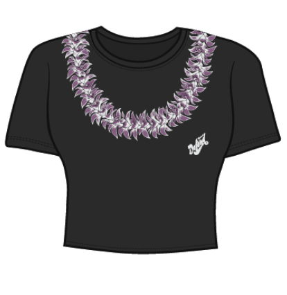 Defend Hawaii - Orchid Lei Crop Black