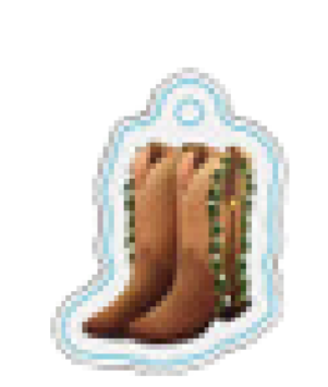 HiDarling Keychain - Cowgirl Boot Lei
