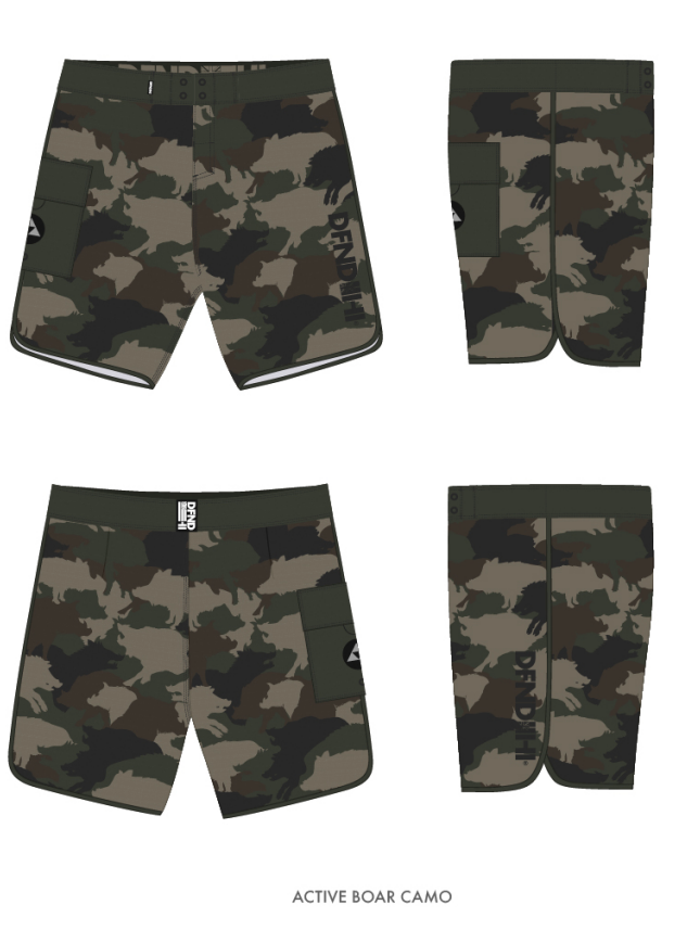 Active Boar Camo Boardshorts