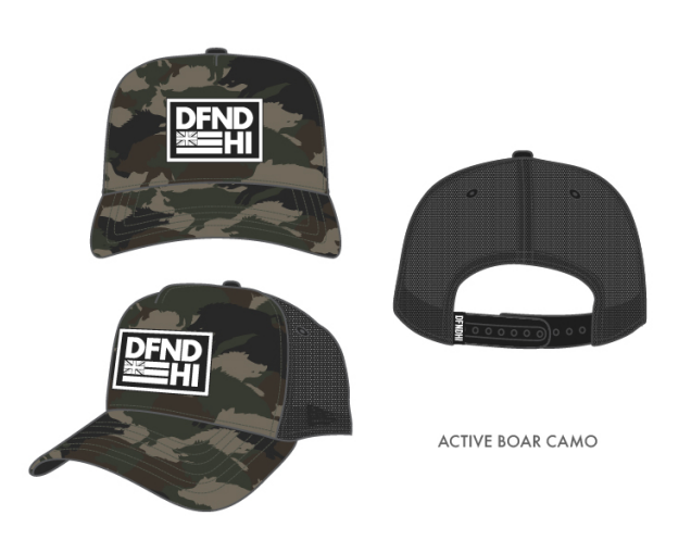 Active Boar Camo A-Frame Snapback