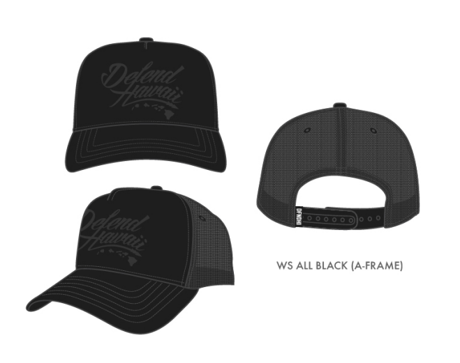 Wildstyle All Black A-Frame Trucker