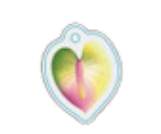 HiDarling Keychain - Anthurium Green