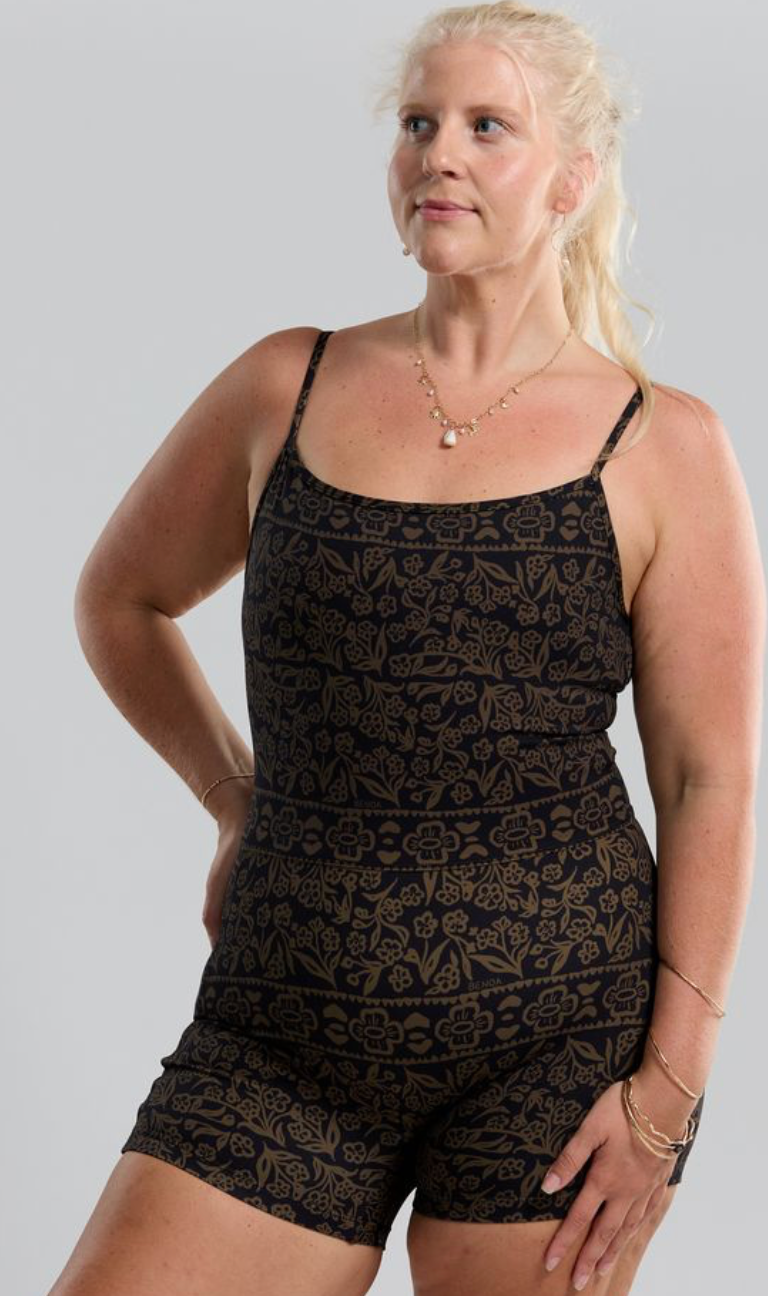OG 3" Romper - Brown Batik